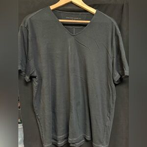 John Varvatos Black V-Neck Men's Shirt XL